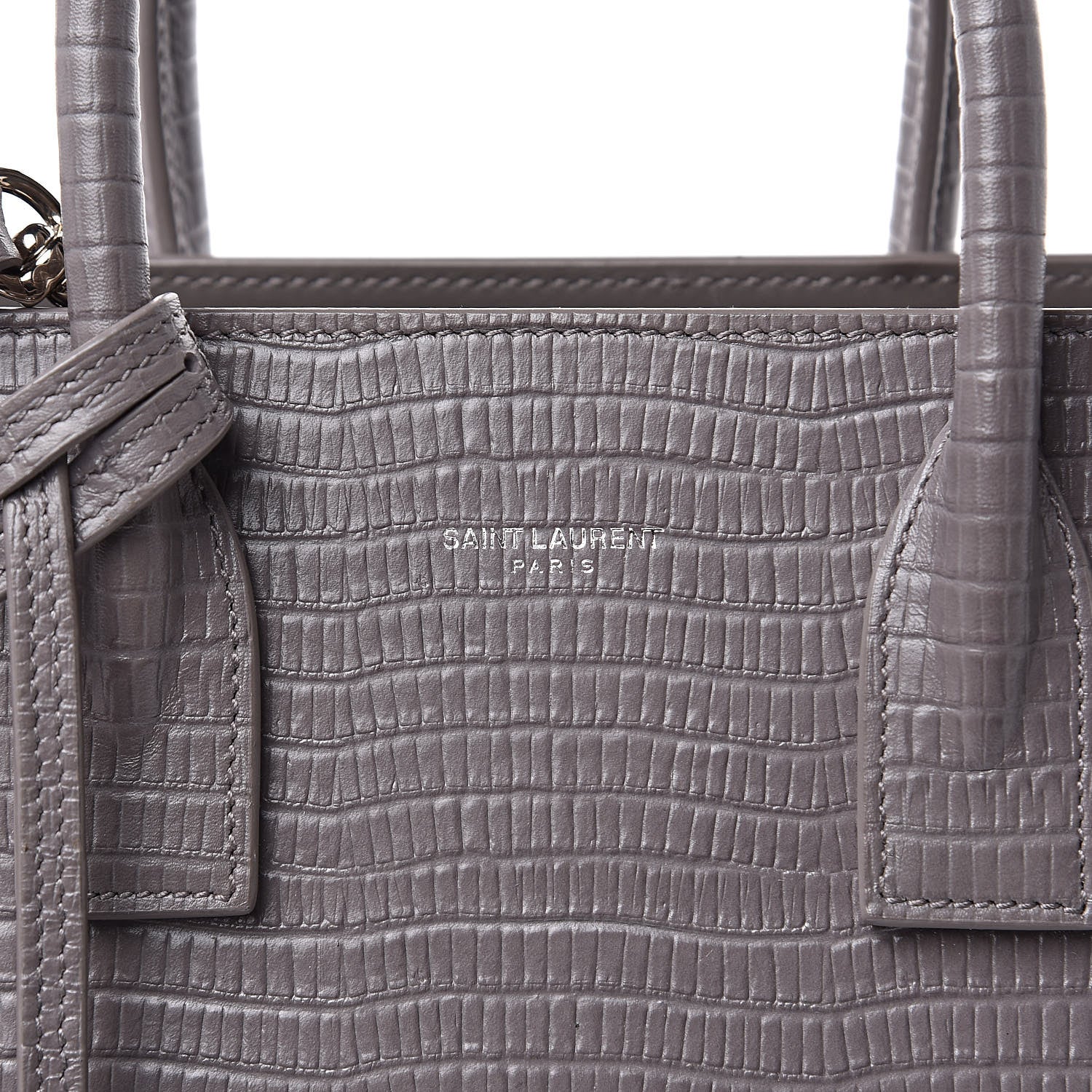 Saint Laurent Lizard Calfskin Embossed Baby Sac De Jour Fog 10 of 10