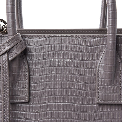Saint Laurent Lizard Calfskin Embossed Baby Sac De Jour Fog 10 of 10