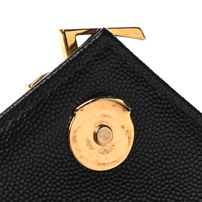 Saint Laurent Grain De Poudre Matelasse Chevron Large Monogram Satchel Black 11 of 11