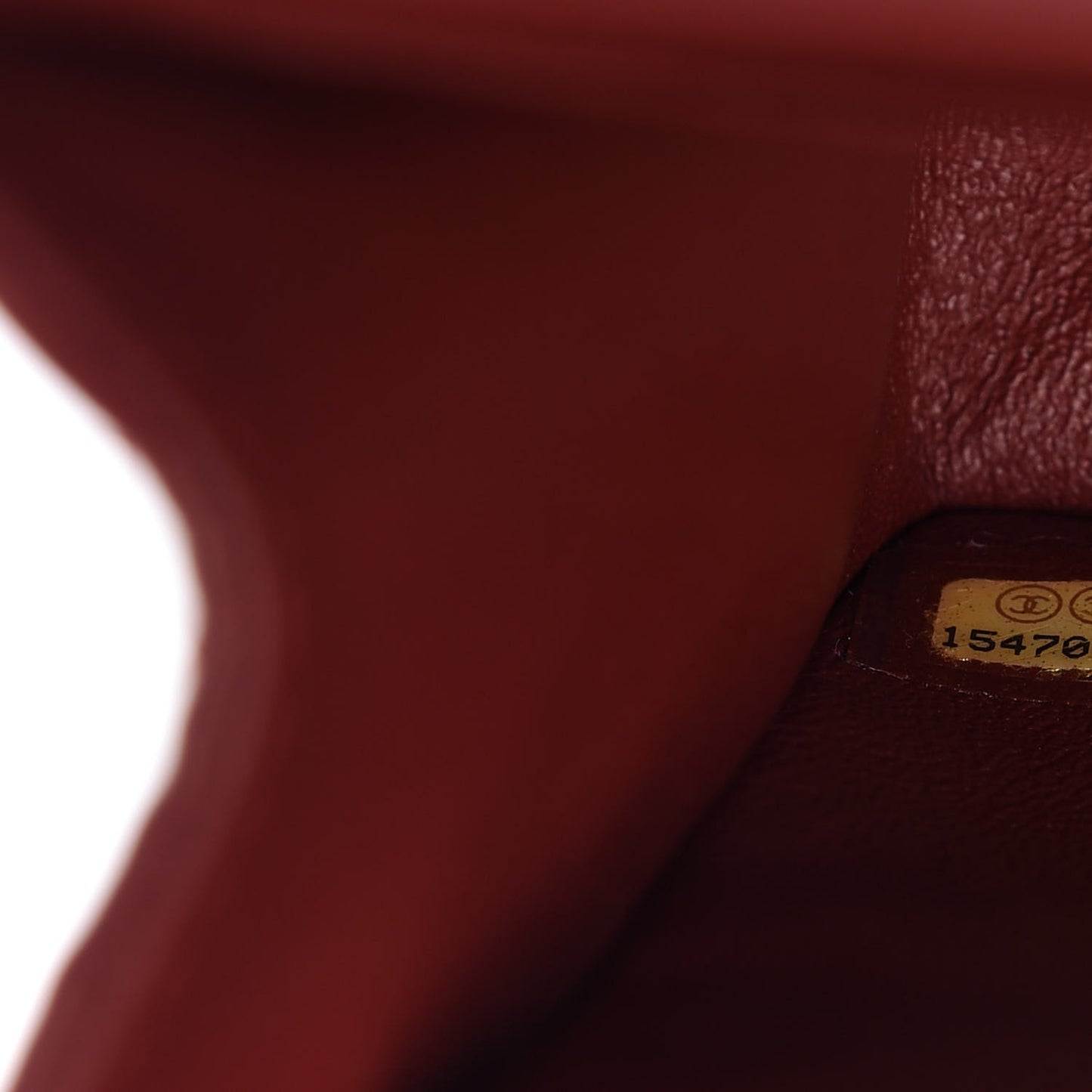 Lambskin Quilted Jumbo Double Flap Dark Red