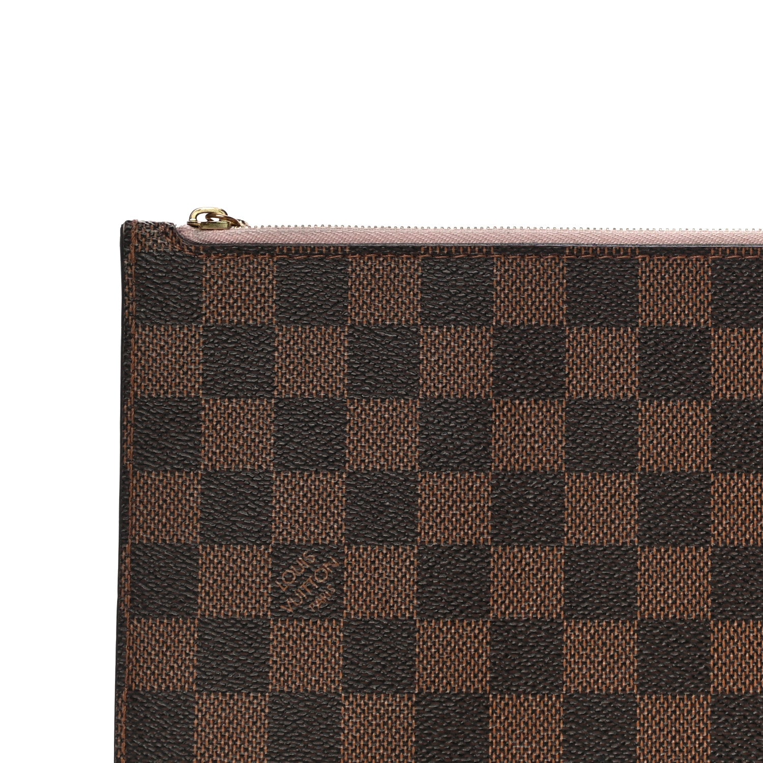 Louis Vuitton Damier Ebene Neverfull MM GM Pochette Rose Ballerine 9 of 13