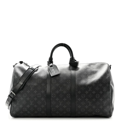 Louis Vuitton Monogram Eclipse Keepall Bandouliere 55 1 of 11