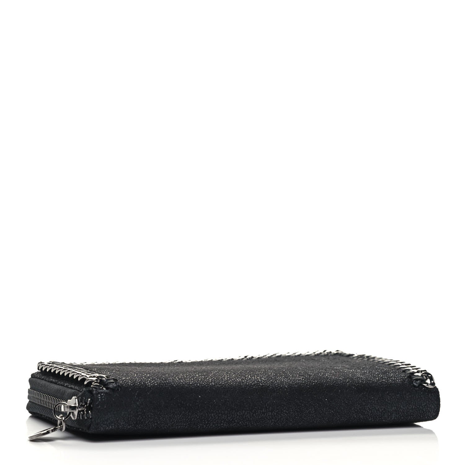 Stella McCartney Shaggy Deer Falabella Zip Around Wallet Black 4 of 7