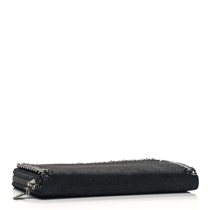 Stella McCartney Shaggy Deer Falabella Zip Around Wallet Black 4 of 7