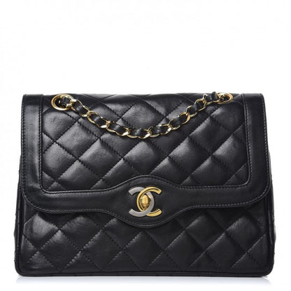 Chanel Lambskin Quilted Small Double Flap Black 1 of 14