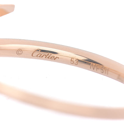 Cartier 18K Yellow Gold Small Juste Un Clou Ring 53 6.25 4 of 5