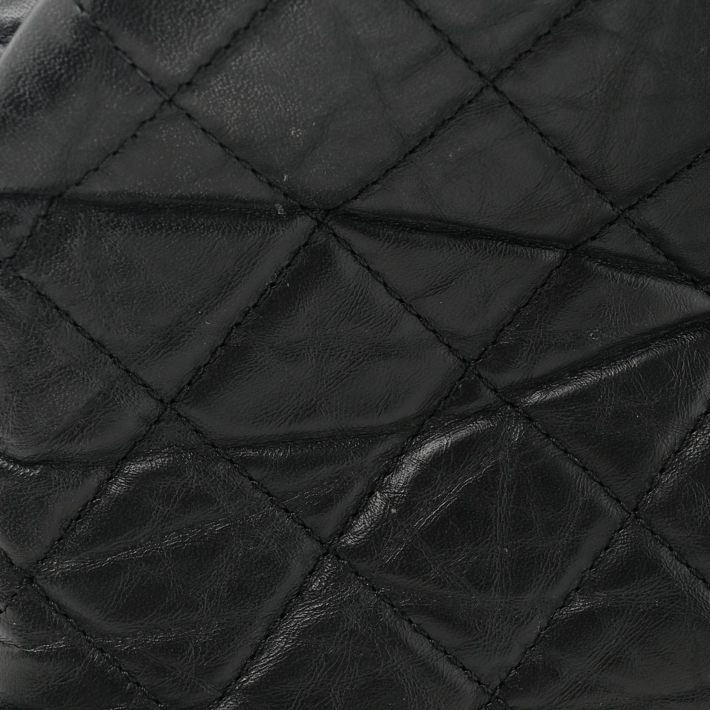Aged Calfskin Quilted Small Gabrielle Backpack Black
