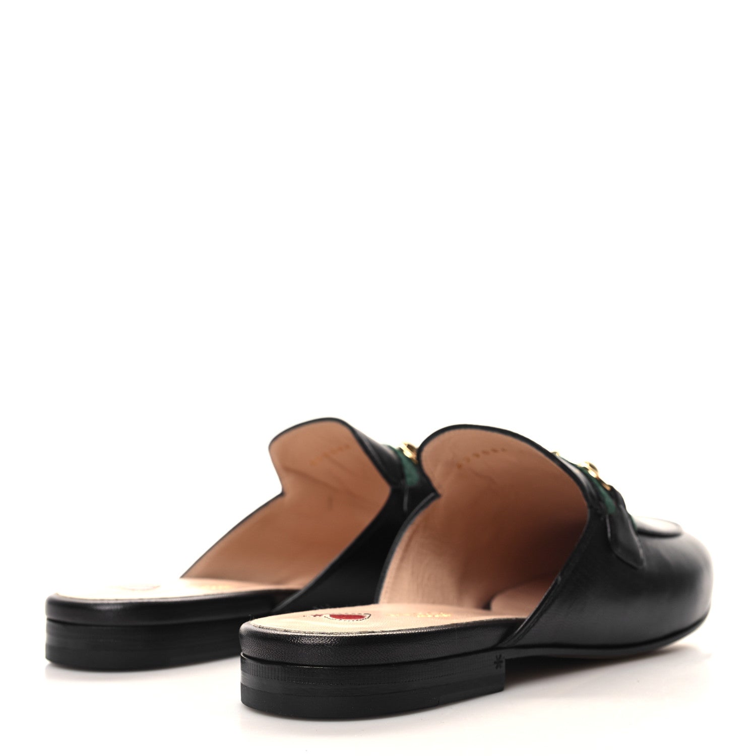 Gucci Malaga Kid Web Womens Princetown Slippers 41 Black 5 of 9