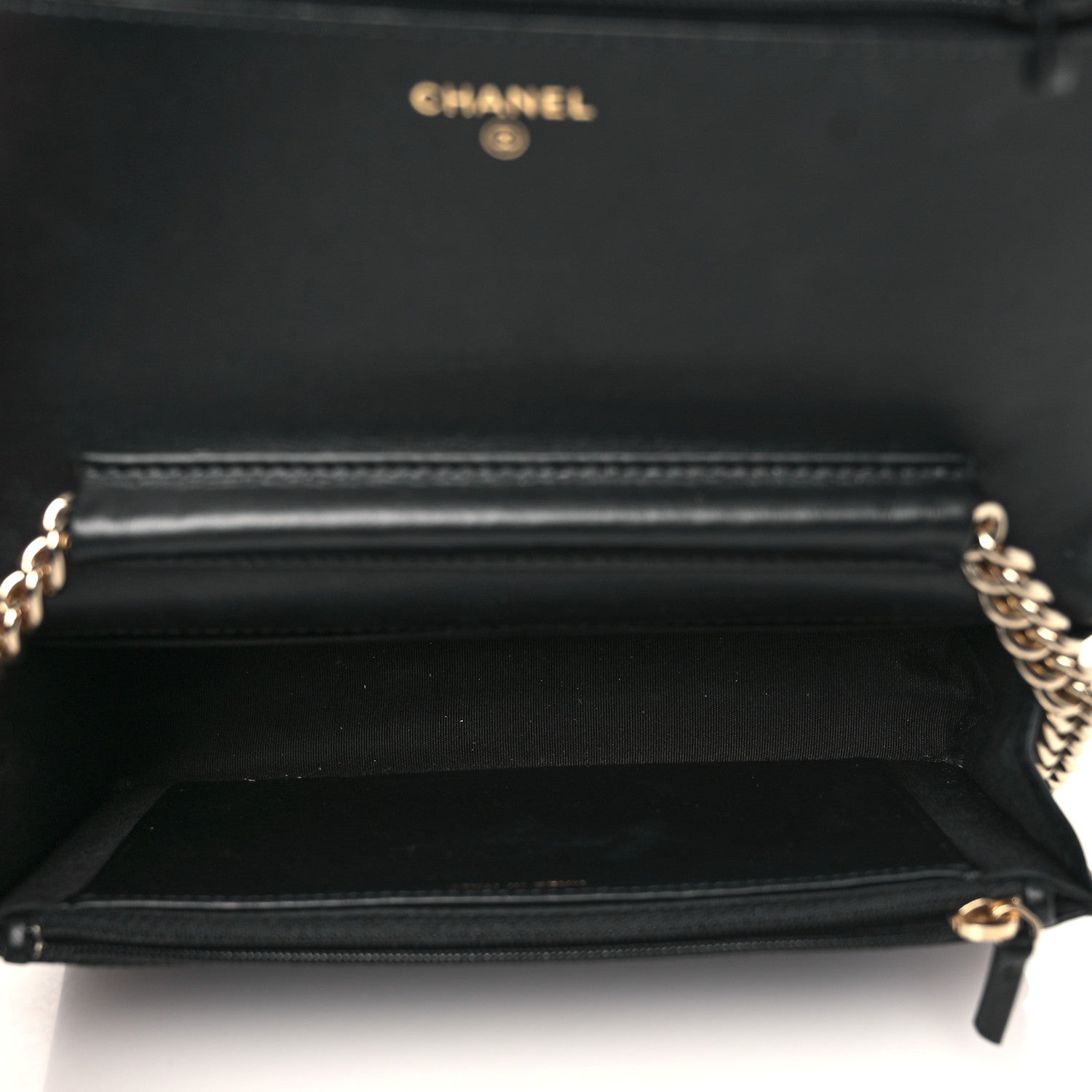 Chanel Caviar Quilted Boy Wallet On Chain WOC Black 5 of 10