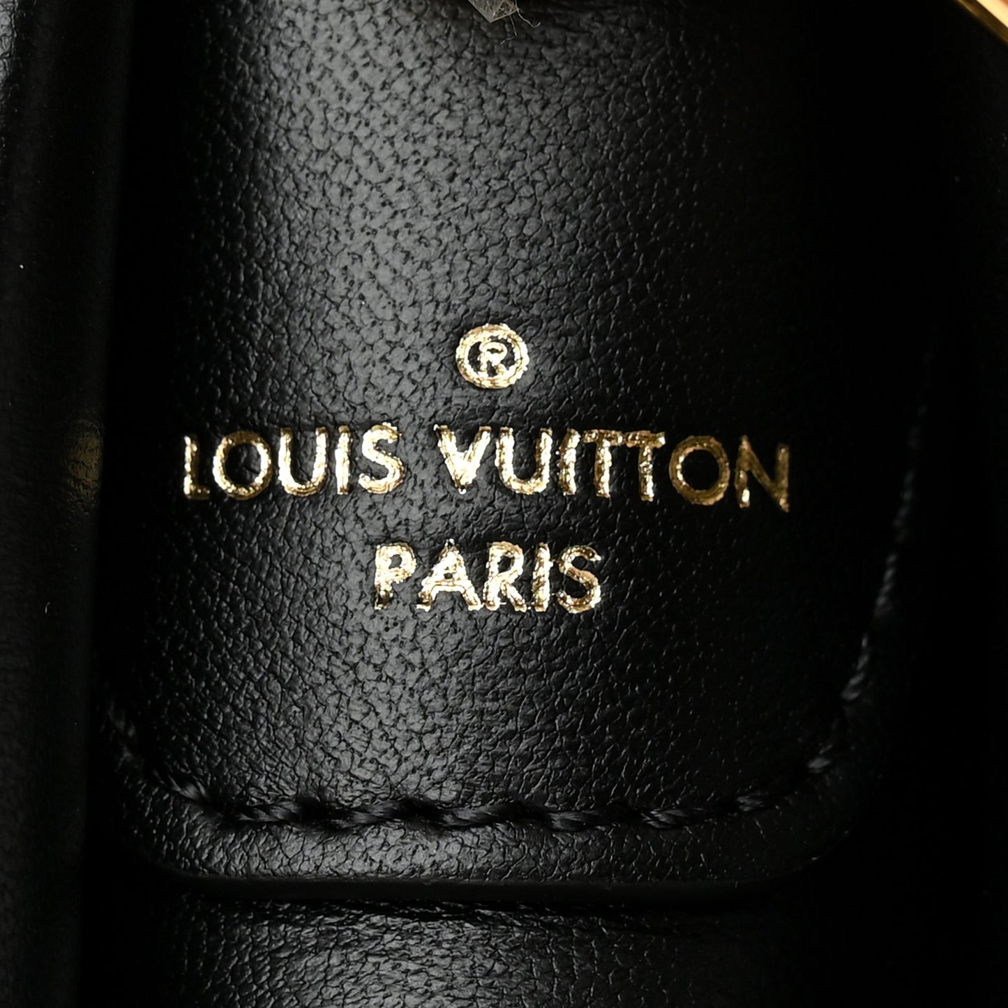 Lambskin Embossed Monogram Coussin PM Black