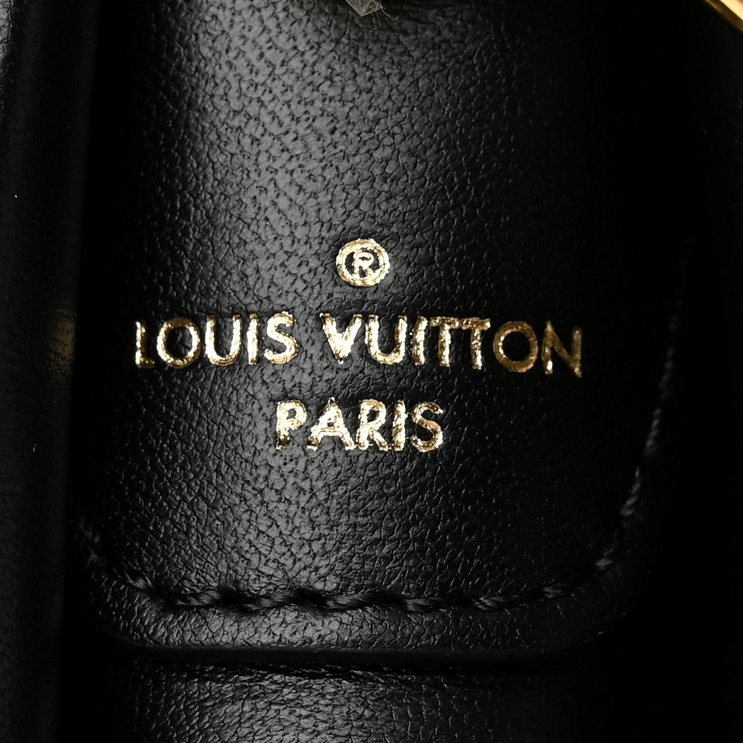 Louis Vuitton Lambskin Embossed Monogram Coussin PM Black 6 of 9