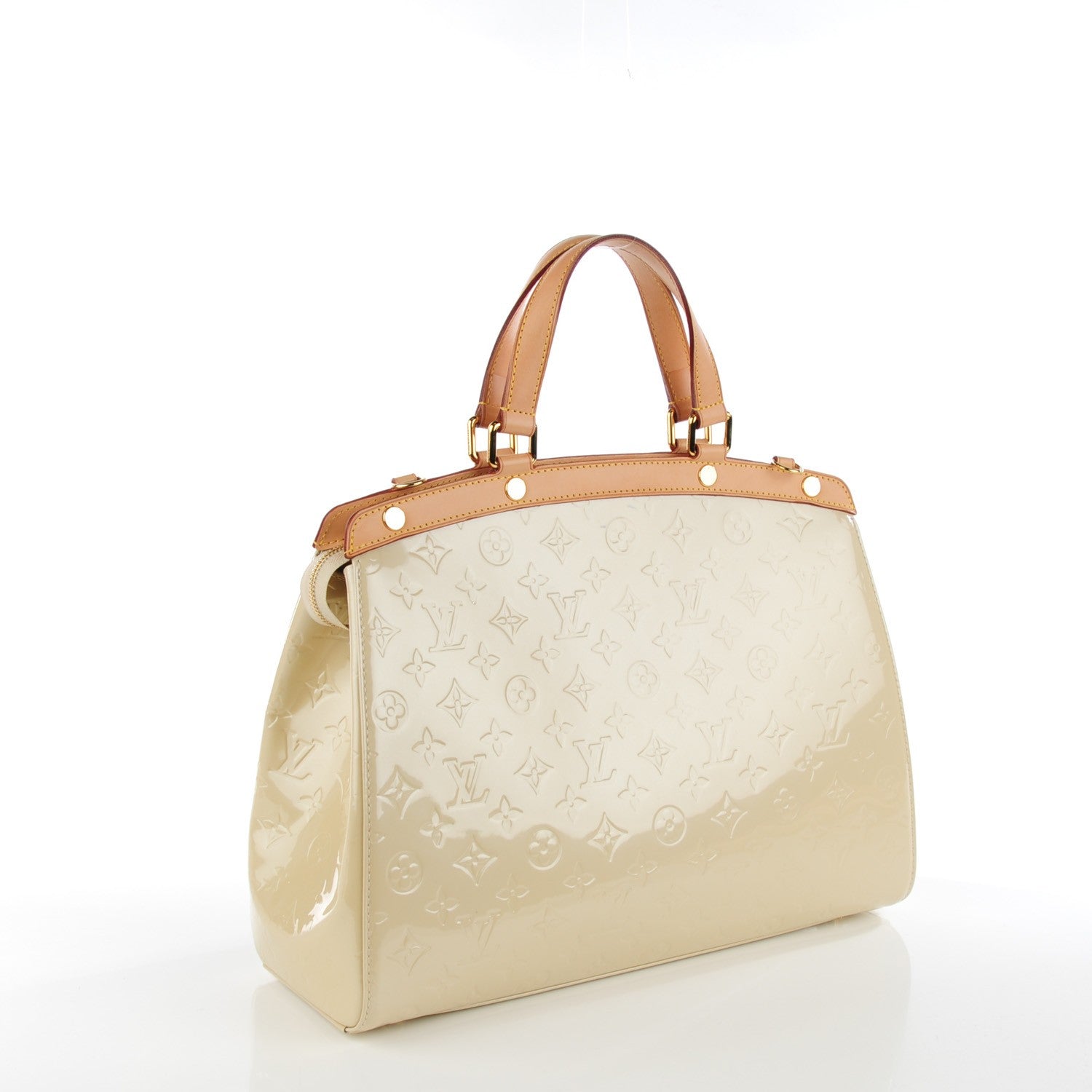 Louis Vuitton Vernis Brea GM Blanc Corail 3 of 8