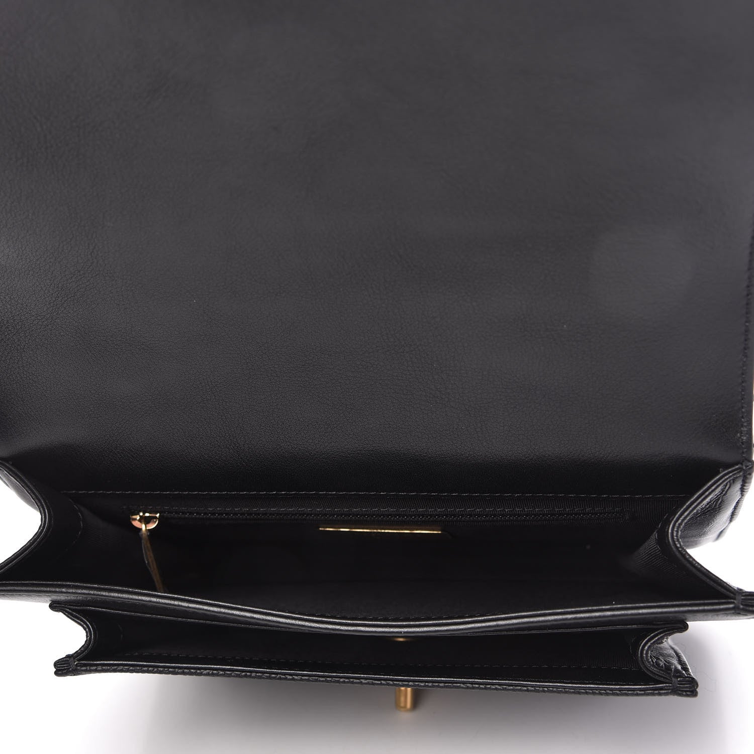 Chanel Calfskin Caviar Quilted Chain Handle Flap Black 5 of 10