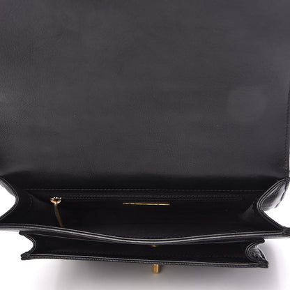 Chanel Calfskin Caviar Quilted Chain Handle Flap Black 5 of 10