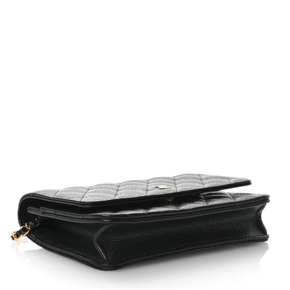 Chanel Caviar Quilted Wallet on Chain WOC Black 4 of 11