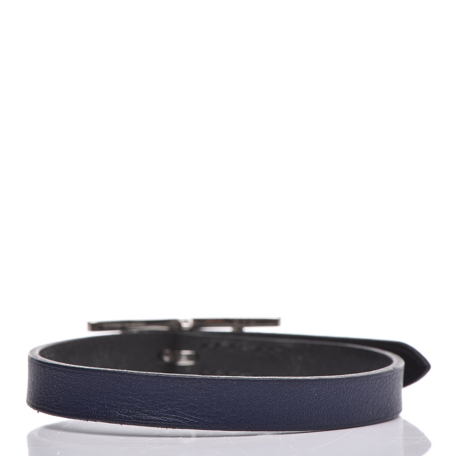 Hermes Swift Behapi Simple Tour Bracelet Black Bleu Saphir 3 of 7