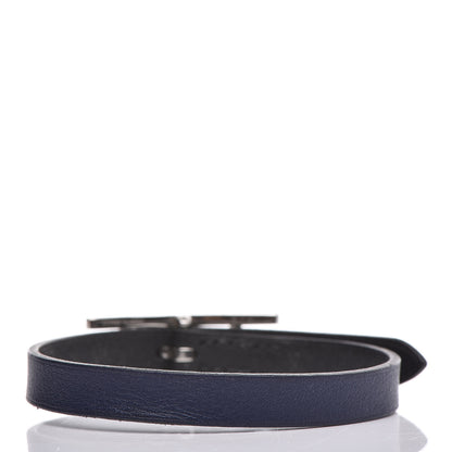Hermes Swift Behapi Simple Tour Bracelet Black Bleu Saphir 3 of 7