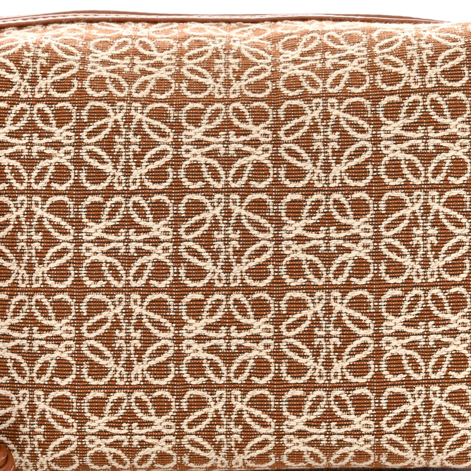 Loewe Jacquard Anagram Calfskin Small Cubi Bag Tan Pecan 8 of 10
