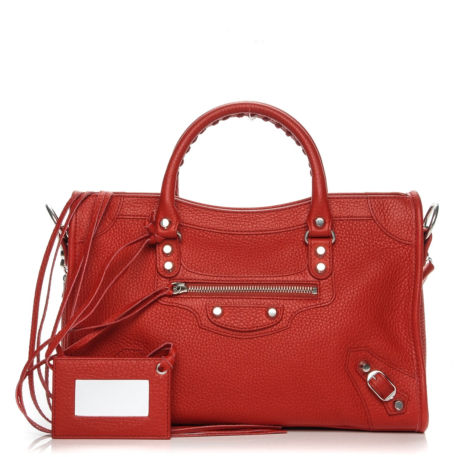 Balenciaga Vibrato Calfskin Classic Silver Hardware S City Rouge Cerise 1 of 7