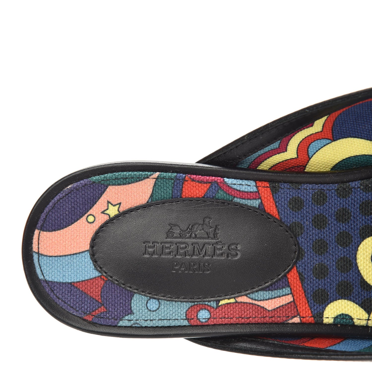 Hermes Goatskin Oz Mules 37 Black 8 of 10