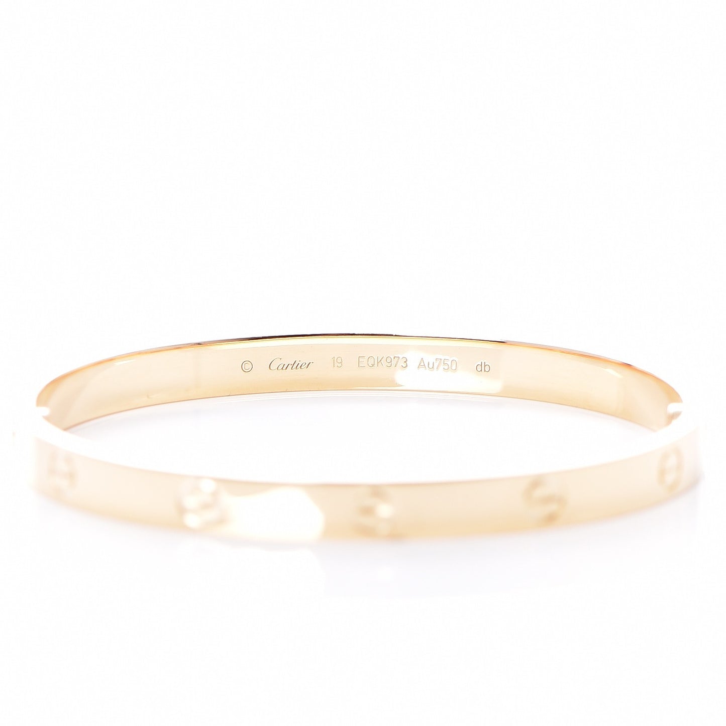 18K Yellow Gold LOVE Bracelet 19
