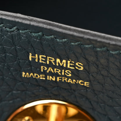 Hermes Taurillon Clemence Lindy 26 Vert Cypress 6 of 11