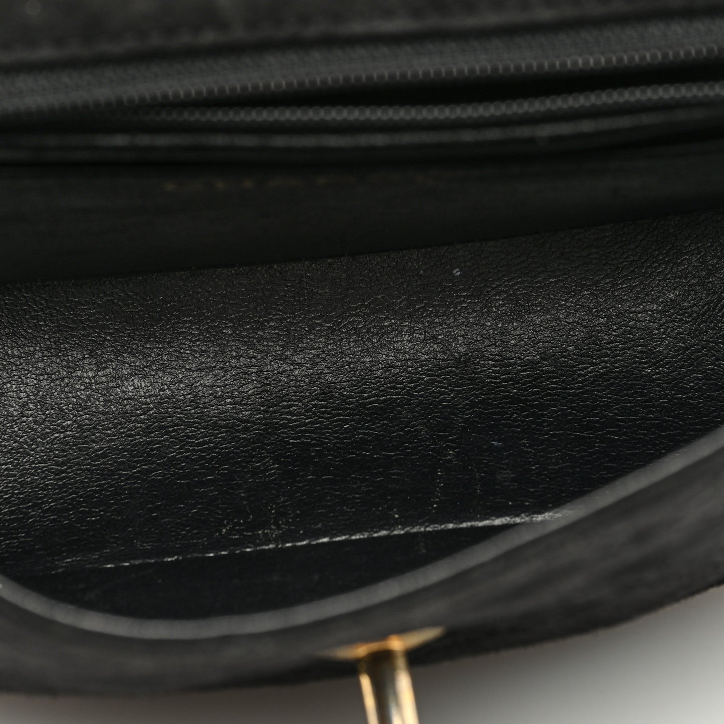 Suede Quilted Mini Square Flap Black