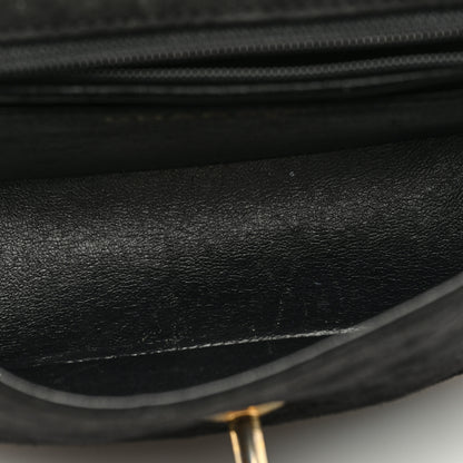 Chanel Suede Quilted Mini Square Flap Black 5 of 10