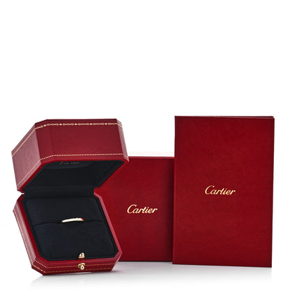 Cartier 18K Yellow Gold Diamond 2.6mm 1895 Wedding Band Ring 57 8 6 of 6