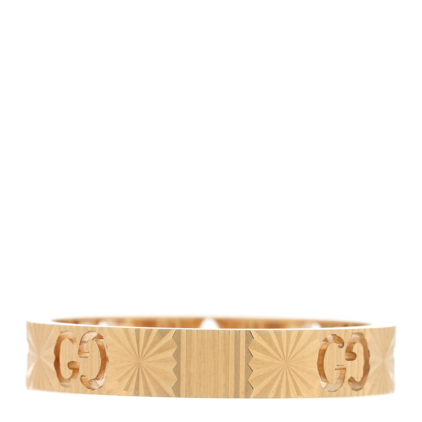 18K Yellow Gold Icon Stars Band Ring 60 9