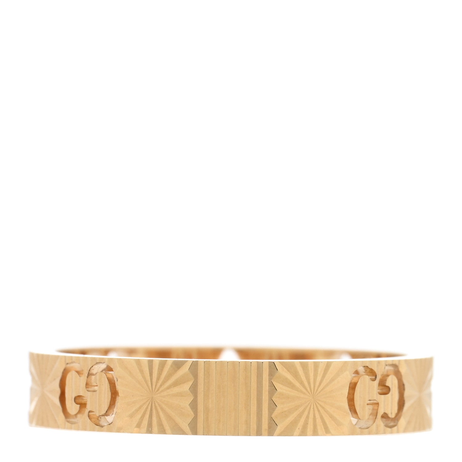 Gucci 18K Yellow Gold Icon Stars Band Ring 60 9 3 of 4