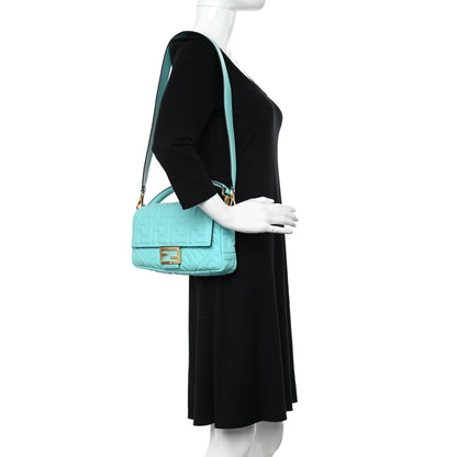 Fendi Nappa FF 1974 Embossed Baguette Tiffany 2 of 13