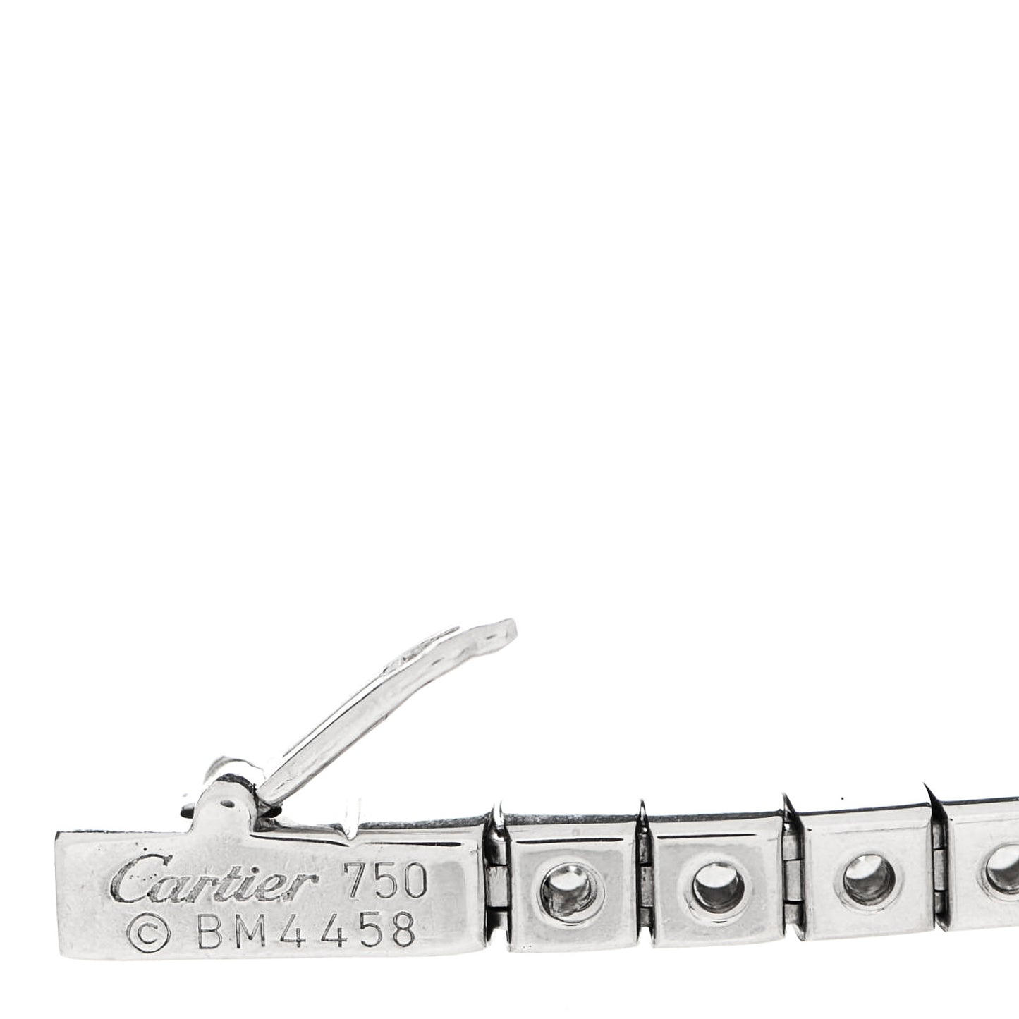 18K White Gold Diamond Lanieres Bracelet 15