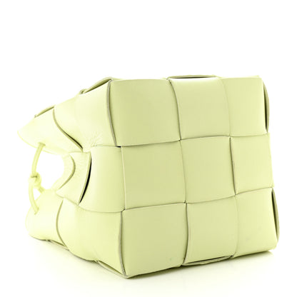Bottega Veneta Nappa Maxi Intreccio Small Cassette Bucket Bag Lemon Washed 4 of 10
