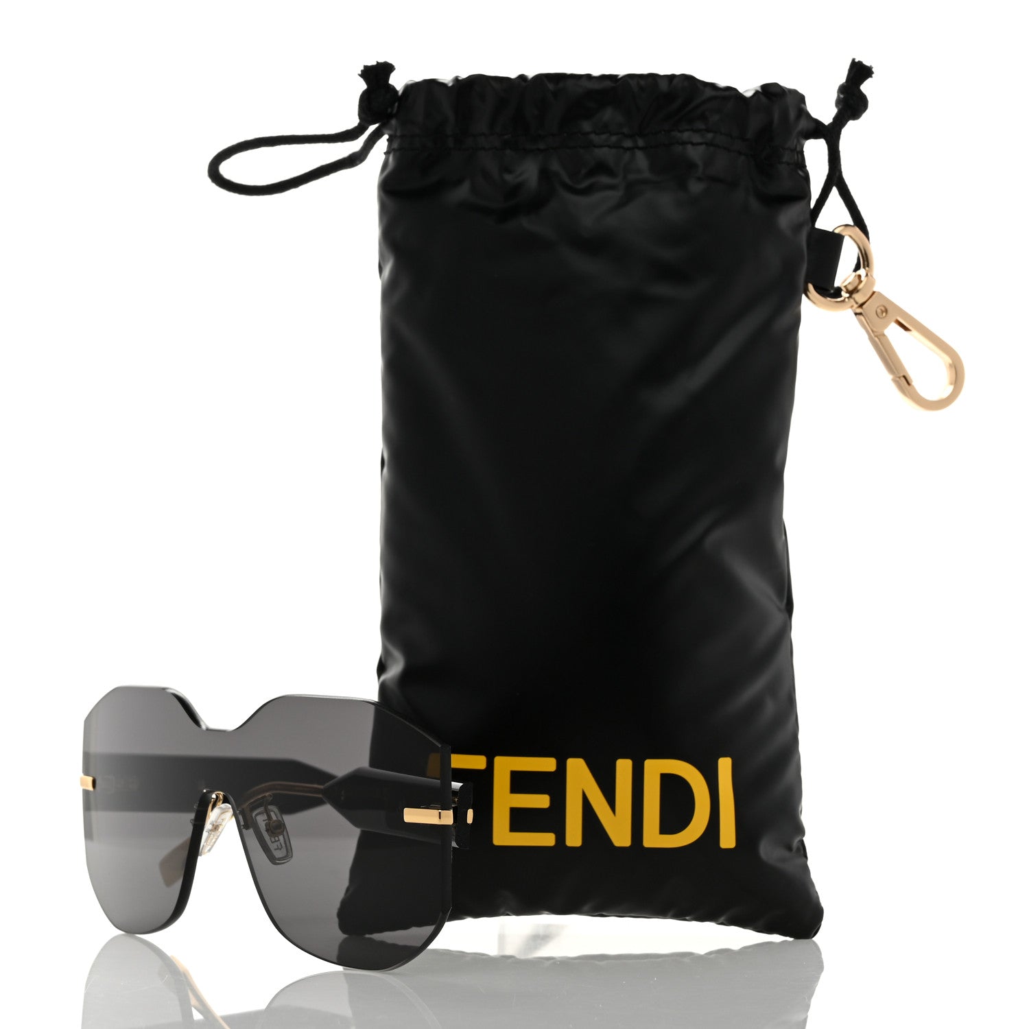 Fendi Metal Fendigraphy Shield Sunglasses FE40067U Black 7 of 7