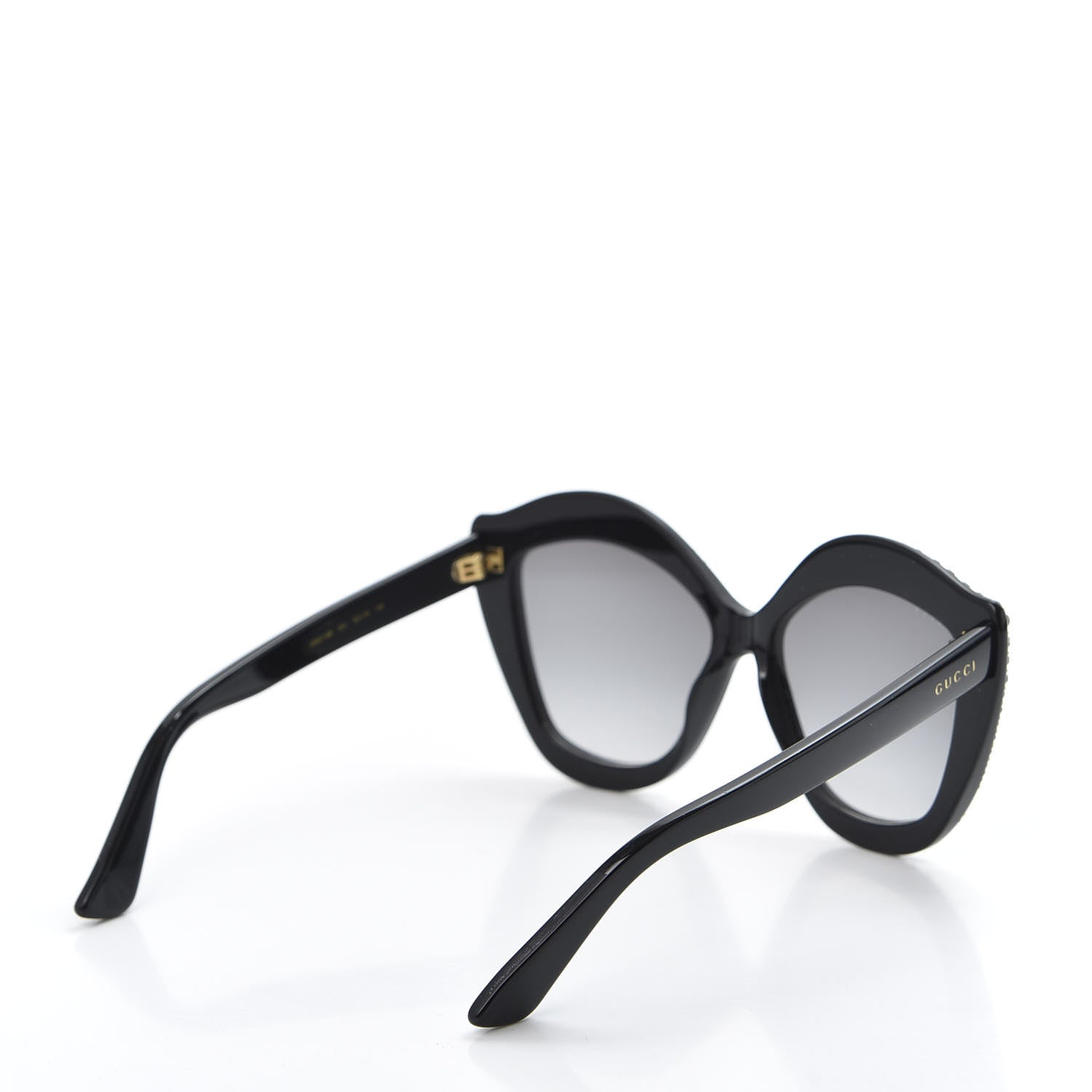 Gucci Crystal Cat Eye GG0118S Sunglasses Black 4 of 8