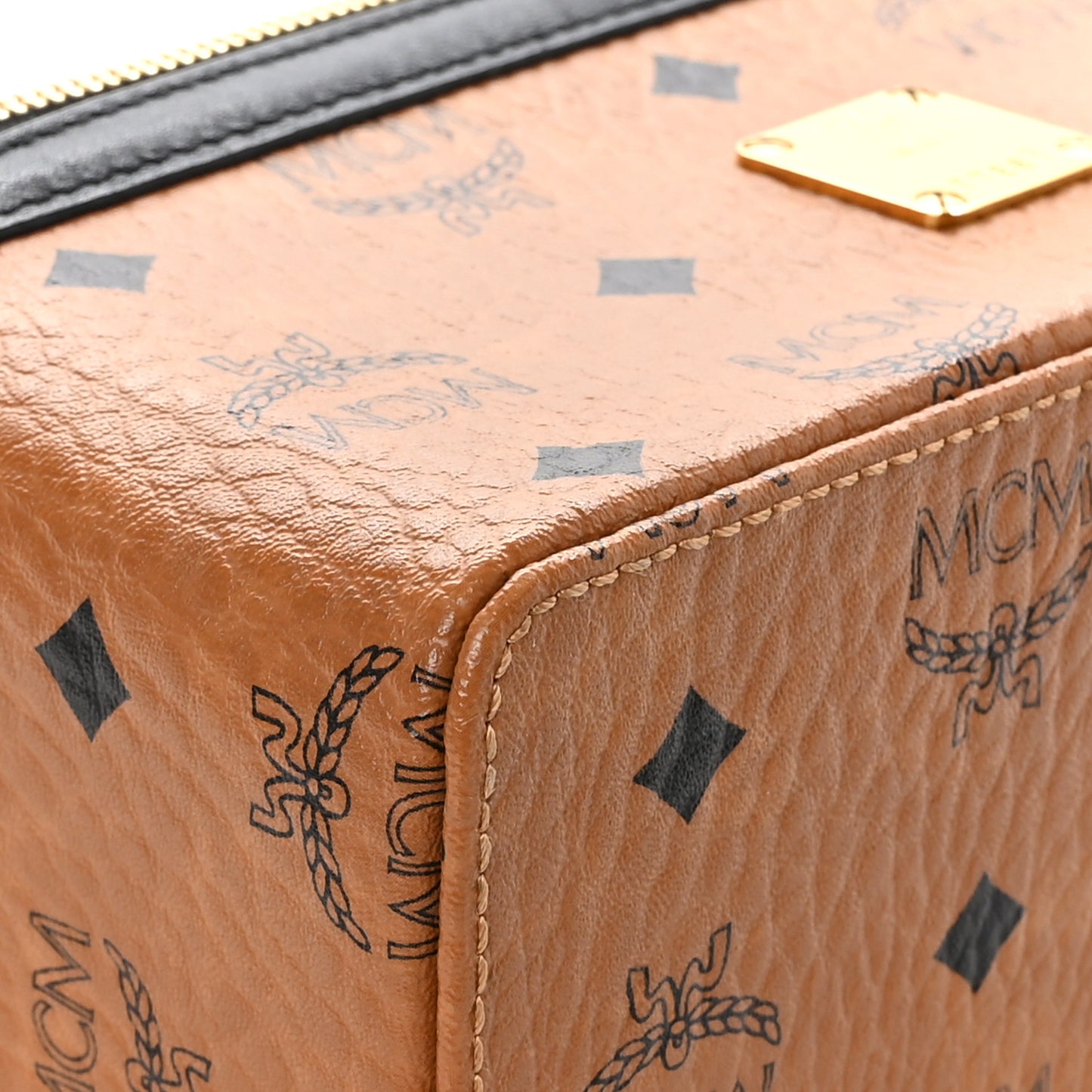 Visetos Vanity Case Cognac Black