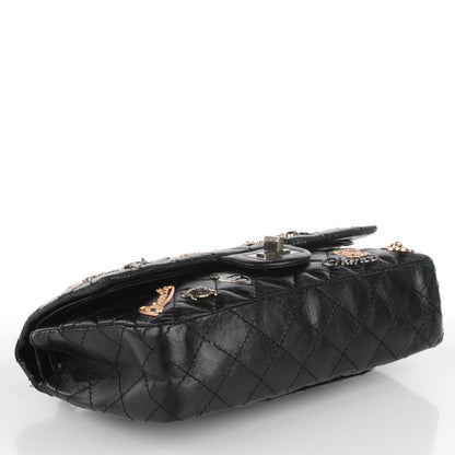 Chanel Aged Calfskin Quilted Lucky Charms 2.55 Reissue 225 Flap Black 6 of 11