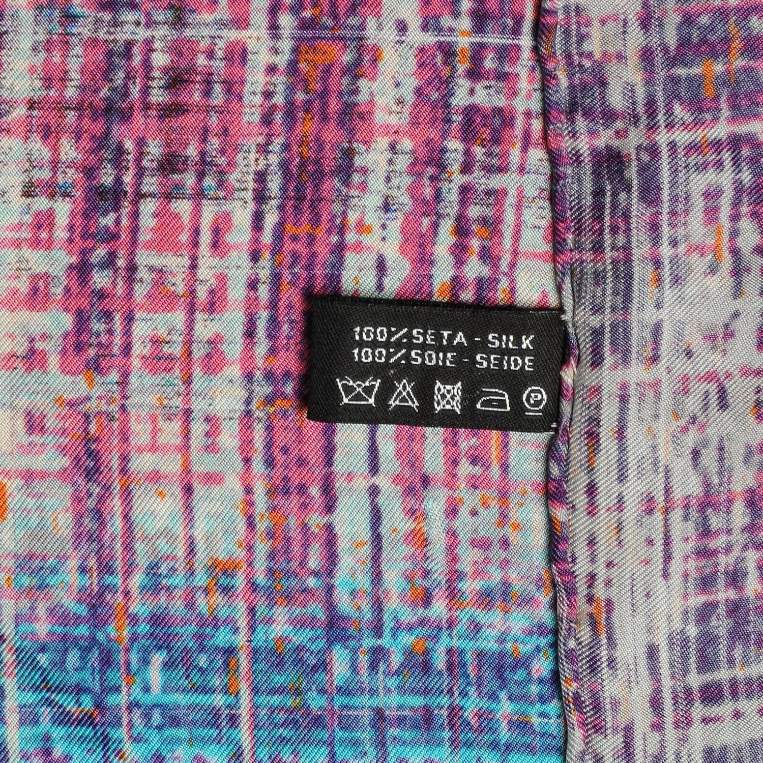 Chanel Silk Tweed Effect CC Square Scarf Multicolor 6 of 8