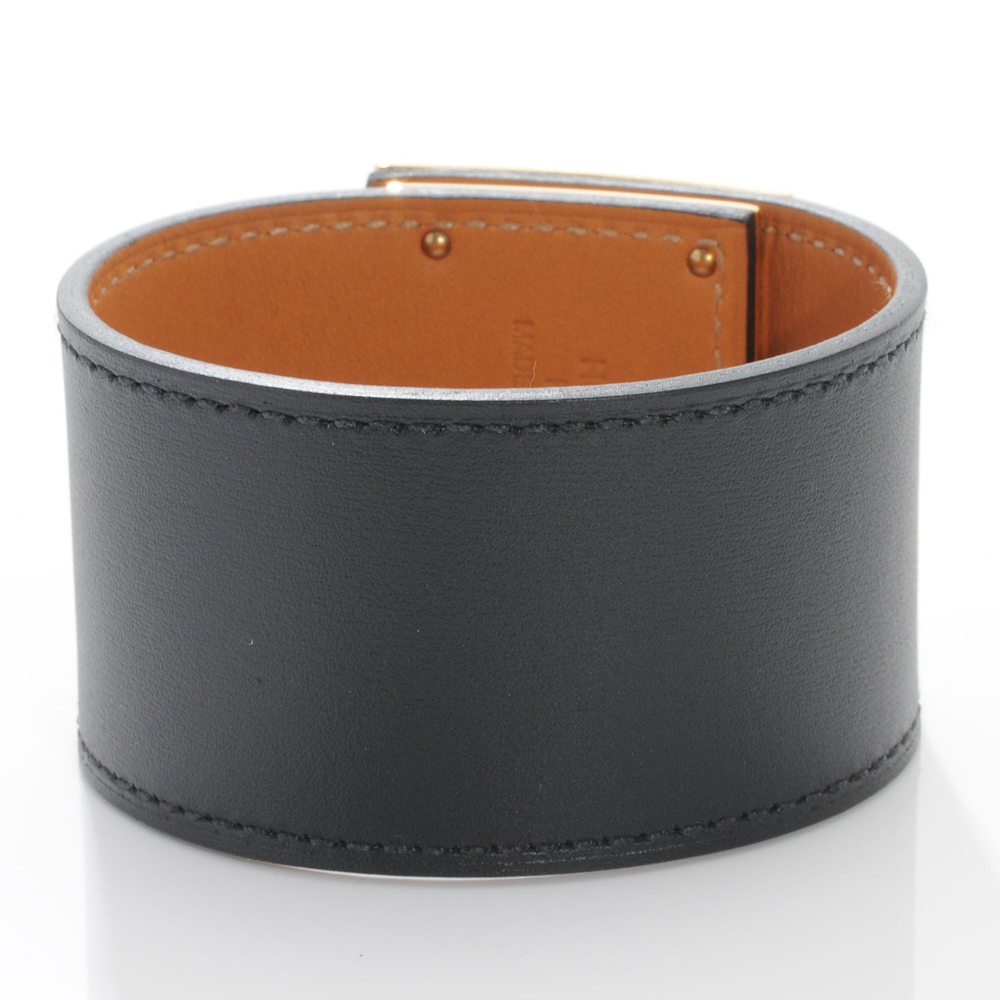 Chamonix Leather Kelly Dog Bracelet Black