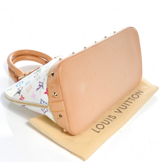 Louis Vuitton Monogram Multicolor Alma White 4 of 8