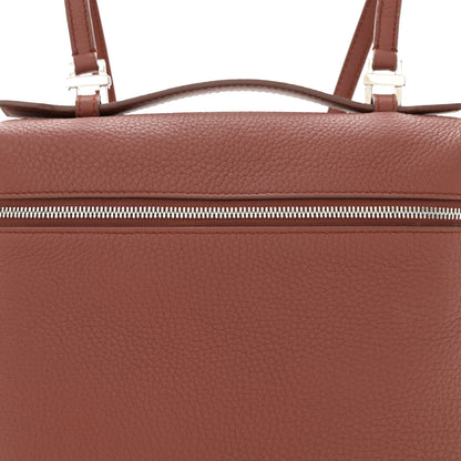 Loro Piana Grained Calfskin L23.5 Extra Pocket Backpack Kummel 7 of 9