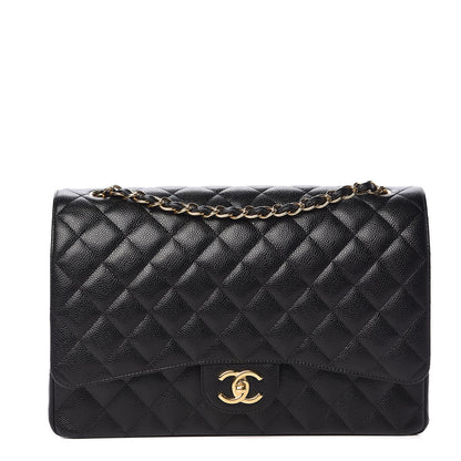 Chanel Caviar Quilted Maxi Double Flap Black 1 of 15