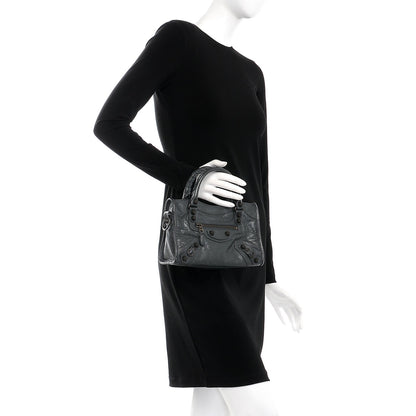 Balenciaga Agneau Giant 12 Gunmetal Hardware Mini City Gris Fossile 3 of 8