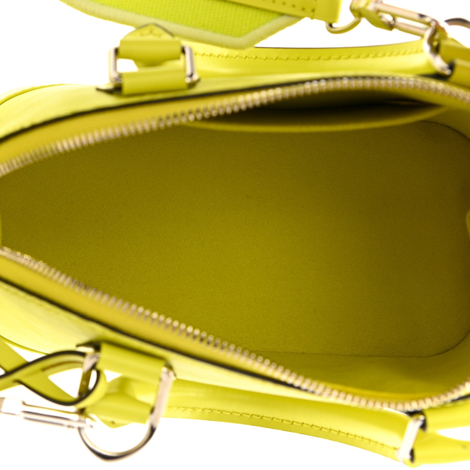 Louis Vuitton Epi Jacquard Alma BB Yellow Citron 5 of 9