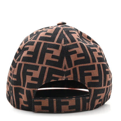 Fendi Canvas FF Reloaded Baseball Hat  Tobacco Red 5 of 8