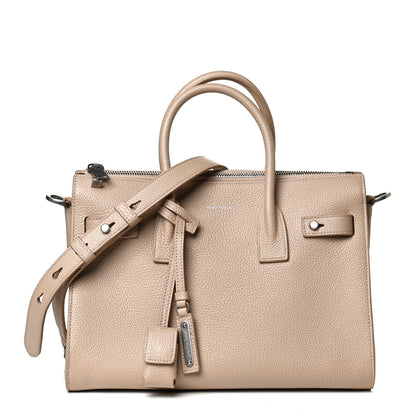 Saint Laurent Grained Calfskin Baby Sac De Jour Souple Dark Beige 1 of 13
