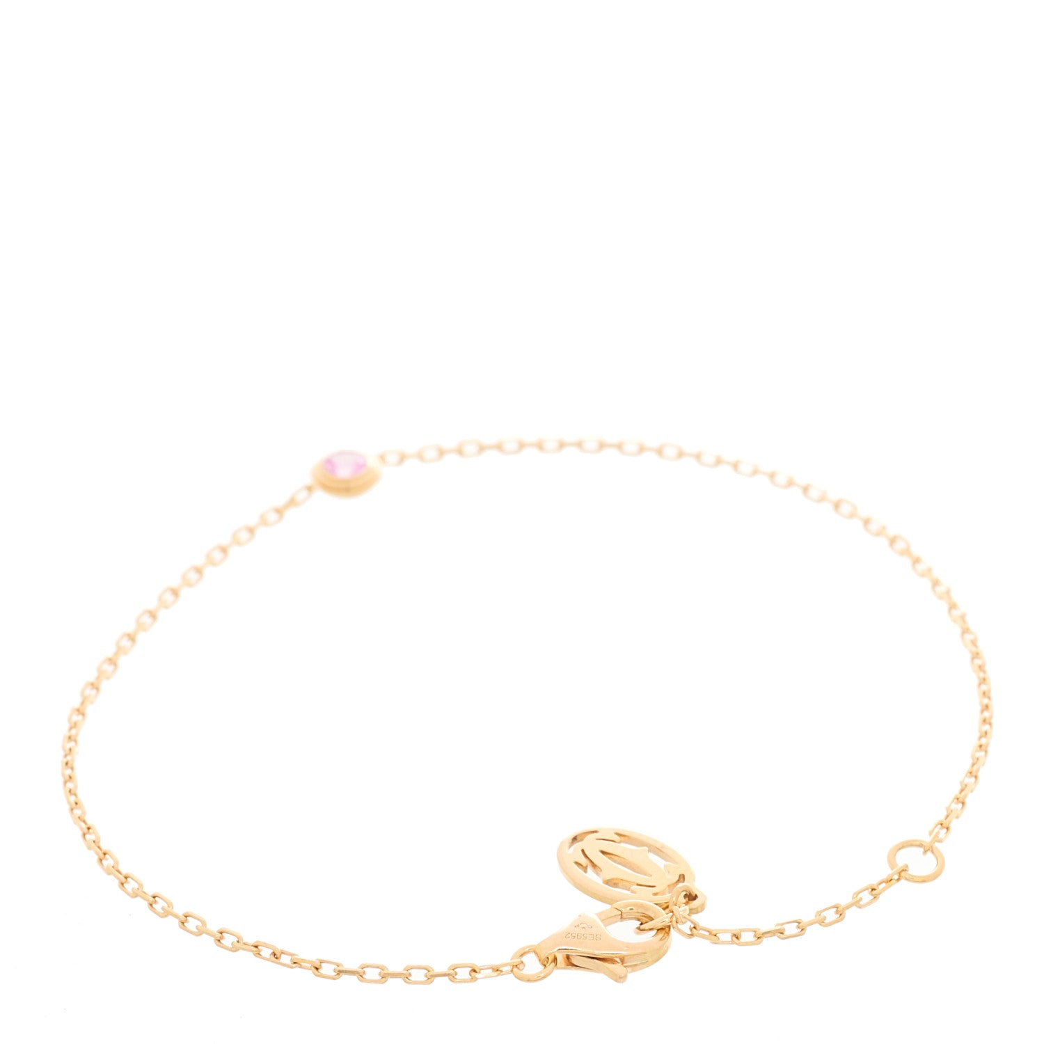 Cartier 18K Pink Gold Pink Sapphire D'Amour Bracelet 2 of 4
