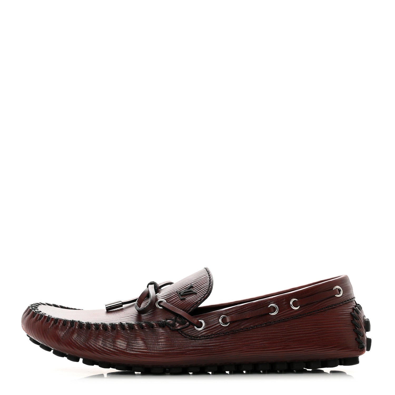 Louis Vuitton Epi Mens Arizona Car Shoe Moccasin Loafers 10 Bordeaux 1 of 7