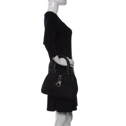 Christian Dior Nylon Monogram Small Lovely Tote Black 2 of 17